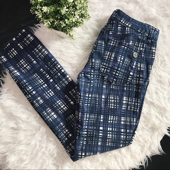 Tory Burch Pants - Tory Burch Conner Tab Skinny Ankle Pants